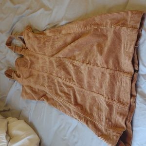 So brown bodycon dress